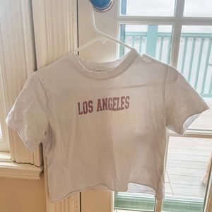 Los Angeles Brandy Melville Crop Tee